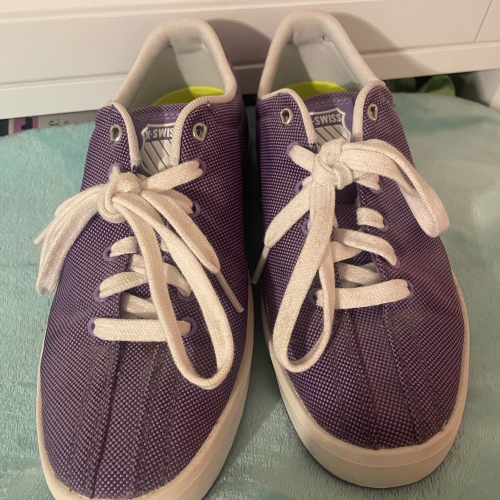 K-Swiss purple Sneakers with White Accents
